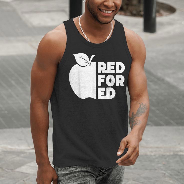 Red For Ed Teacher Support Public Education For Men Women Kids Men Tank Top, funny gift Red For Ed Teacher Support Public Education For Men Women Kids Men Tank Top, funny gift