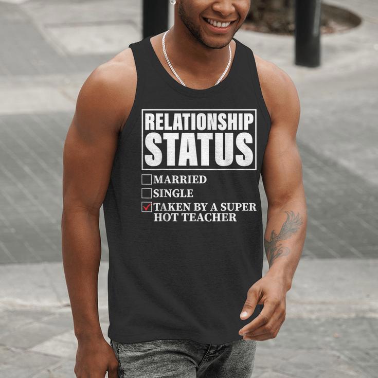 Relationship Status Taken By Super Hot Teacher Men Tank Top, Super Teacher Tank Tops, funny gift