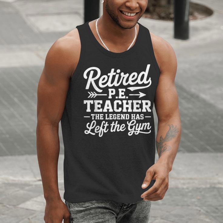 Retired PE Teacher Legend Left The Gym Physical Education Men Tank Top, Pe Teacher Tank Tops, funny gift Retired PE Teacher Legend Left The Gym Physical Education Men Tank Top, Pe Teacher Tank Tops, funny gift