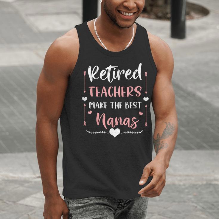 Retired Teachers Make The Best Nanas Cute G Ma Nana Grandma Men Tank Top, funny gift