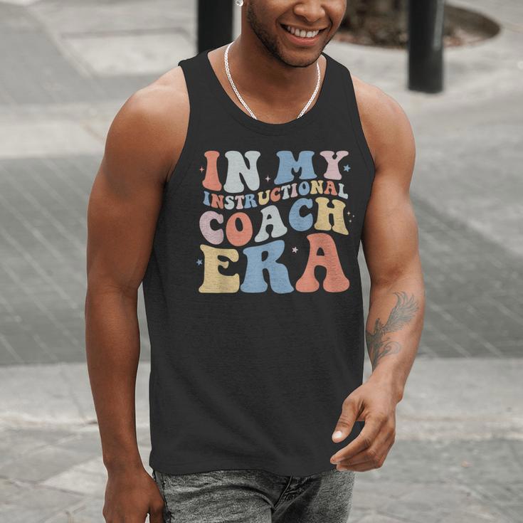 Retro Groovy In My Instructional Coach Era Teacher Men Tank Top, Groovy Teacher Tank Tops, funny gift