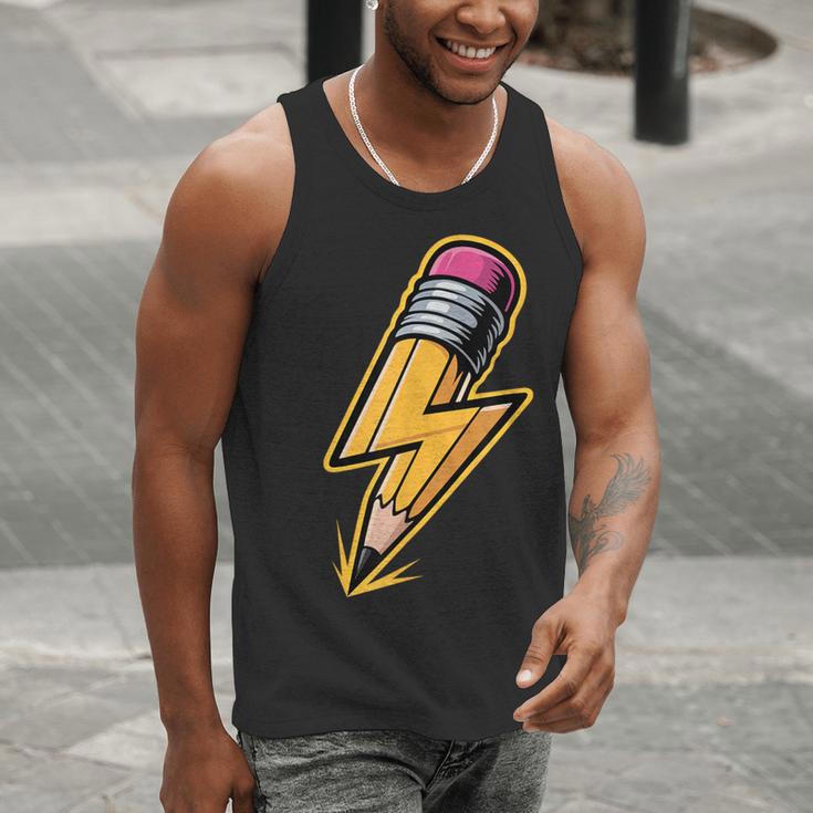 Retro Pencil Pencil Back To School Teacher Student Men Tank Top, funny gift Retro Pencil Pencil Back To School Teacher Student Men Tank Top, funny gift