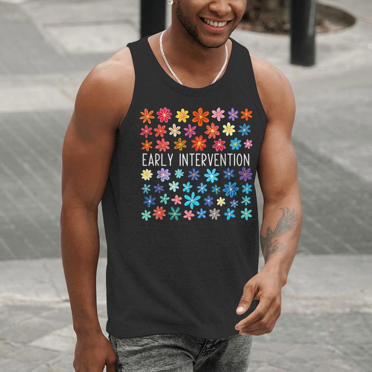 Retro Wildflower Early Intervention Teacher Interventionist Men Tank Top, funny gift Retro Wildflower Early Intervention Teacher Interventionist Men Tank Top, funny gift