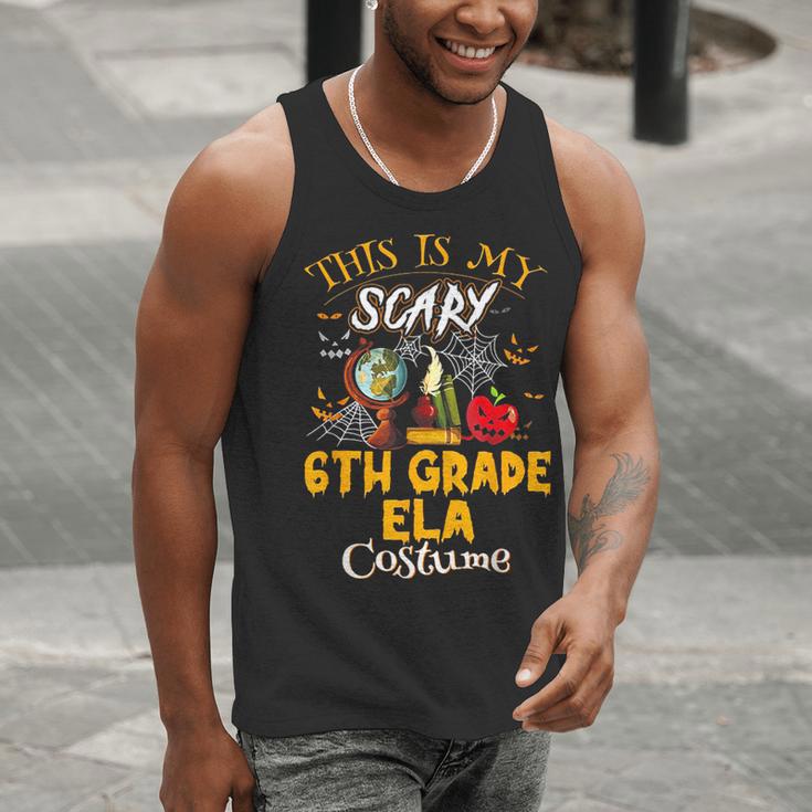 This Is My Scary 6th Grade ELA Costume Teacher Men Women Men Tank Top, funny gift This Is My Scary 6th Grade ELA Costume Teacher Men Women Men Tank Top, funny gift