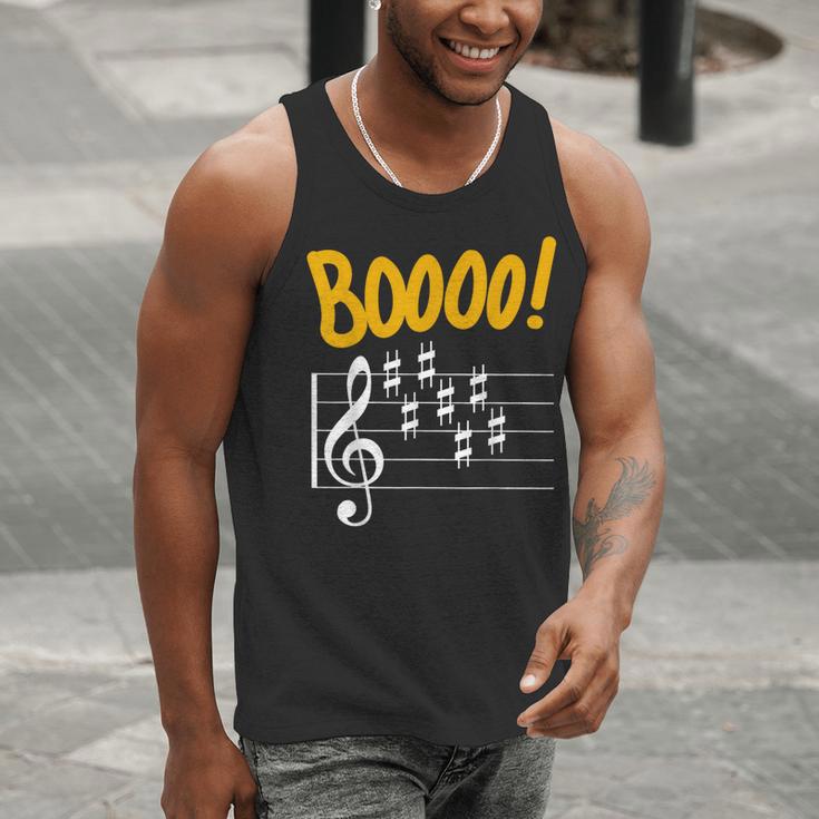 Scary Key Signature Boo Music Halloween Musician Teacher Men Women Men Tank Top, funny gift