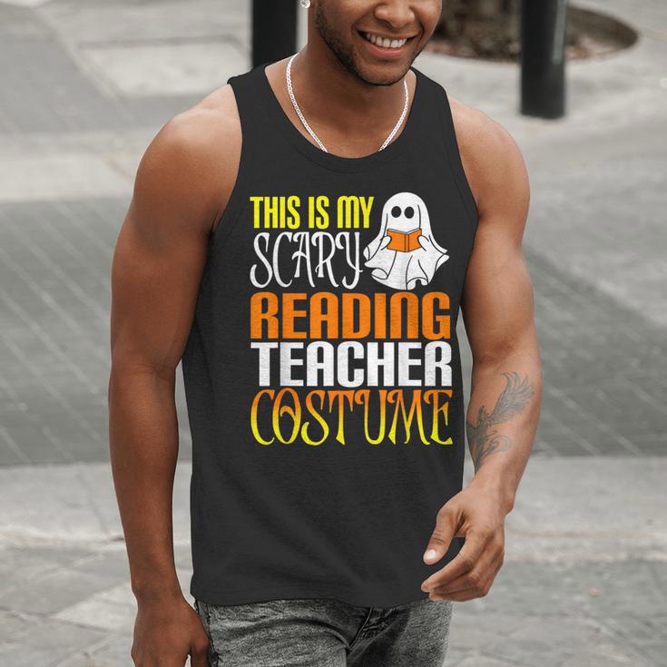 This Is My Scary Reading Teacher Costume Halloween School Men Tank Top, funny gift This Is My Scary Reading Teacher Costume Halloween School Men Tank Top, funny gift