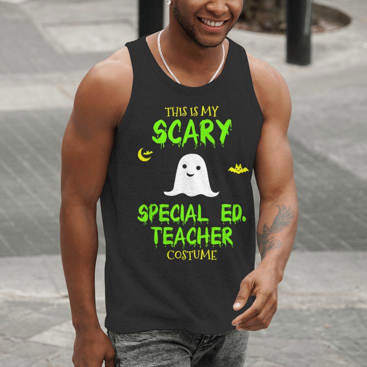 Scary Special Education Ed Teacher Costume Halloween Easy Men Tank Top, funny gift Scary Special Education Ed Teacher Costume Halloween Easy Men Tank Top, funny gift