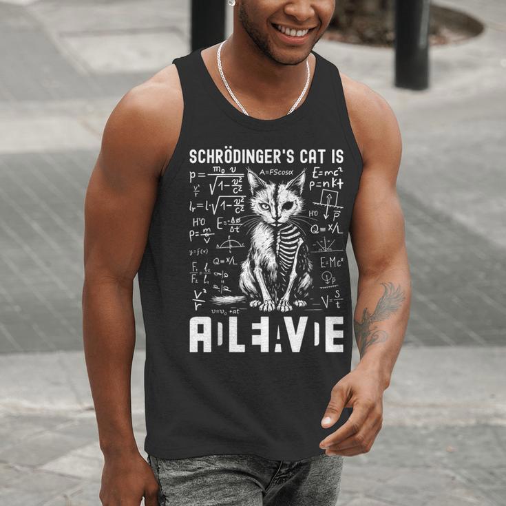 Schrodinger's Cat Dead And Alive Physics Teacher Men Tank Top, funny gift