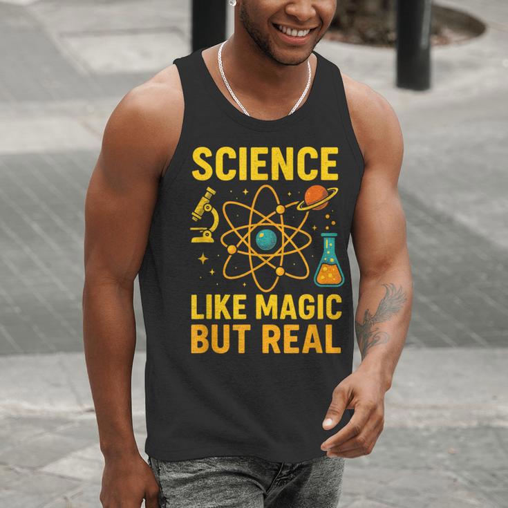 Science Like Magic But Real Nerdy Teacher Men Tank Top, Science Teacher Tank Tops, funny gift