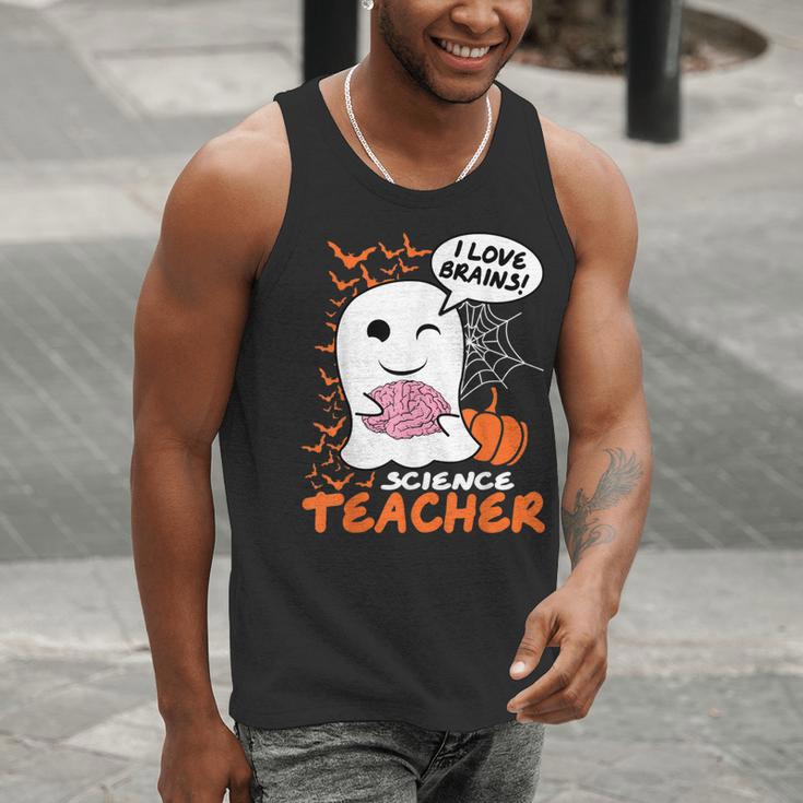 Science Teacher Cute Ghost Halloween Teacher Men Women Men Tank Top, Science Teacher Tank Tops, funny gift