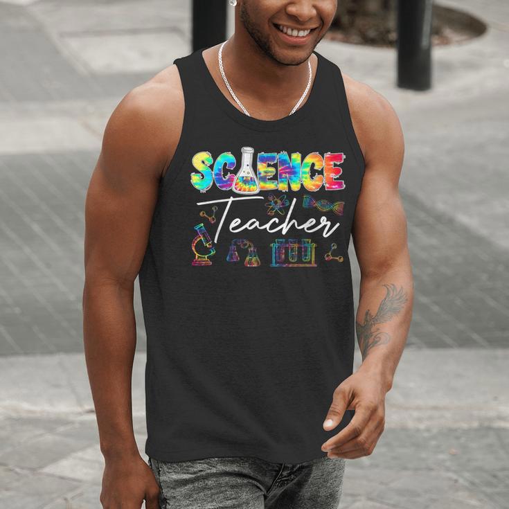 Science Teacher Tie Dye First Day Of School Back To School Men Women Girls Kids Men Tank Top, Science Teacher Tank Tops, funny gift