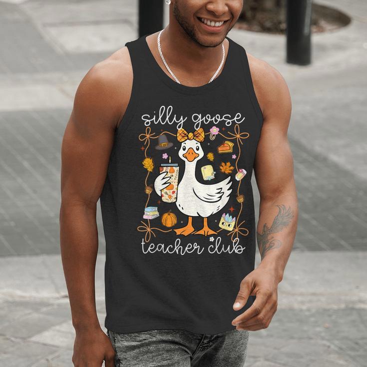 Silly Goose Teachers Club Cozy Fall Teacher Men Tank Top, funny gift