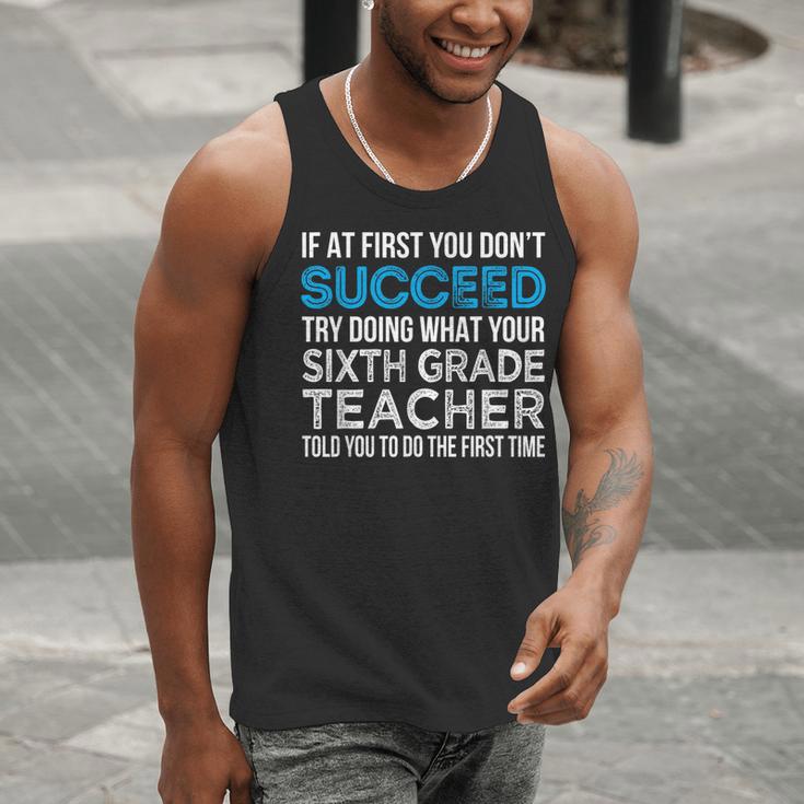 Sixth Grade Teacher 6th Grade Teacher T-Shirt Men Tank Top, funny gift