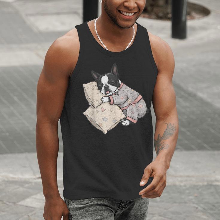 Sleepy Boston Terrier Pajama Men Women Kids Men Tank Top, funny gift
