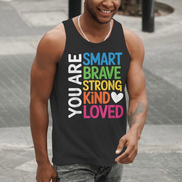 You Are SMART BRAVE STRONG KIND LOVED MOTIVATION TEACHER KID Men Tank Top, funny gift You Are SMART BRAVE STRONG KIND LOVED MOTIVATION TEACHER KID Men Tank Top, funny gift