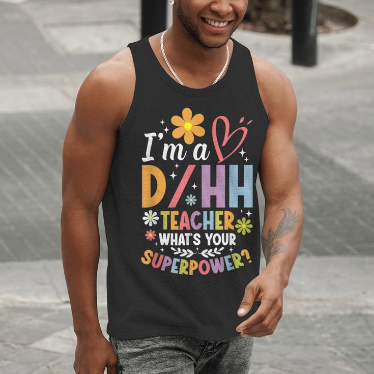 Special Education ASL Teacher Superpower DHH Teacher Men Tank Top, funny gift Special Education ASL Teacher Superpower DHH Teacher Men Tank Top, funny gift