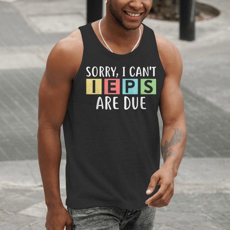 Special Education Teacher SPED Sorry I Can't IEPS Are Due Men Tank Top, funny gift Special Education Teacher SPED Sorry I Can't IEPS Are Due Men Tank Top, funny gift