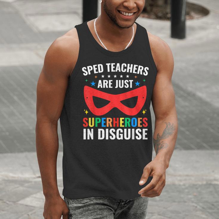 SPED Teacher Are Just Superheroes Disguise Special Education Men Tank Top, funny gift SPED Teacher Are Just Superheroes Disguise Special Education Men Tank Top, funny gift