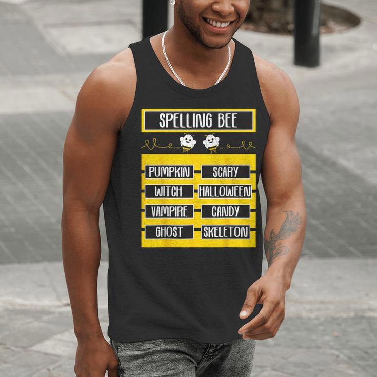 Spelling Bee Halloween Teachers Bee Spelling Competition Men Tank Top, funny gift Spelling Bee Halloween Teachers Bee Spelling Competition Men Tank Top, funny gift