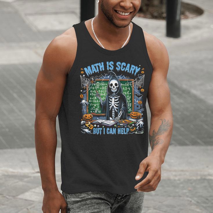 Spooky Halloween Math Teacher Men Tank Top, funny gift