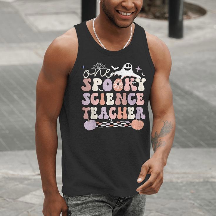 Spooky Science Teacher Halloween Science Teaching For Men Women Men Tank Top, Science Teacher Tank Tops, funny gift