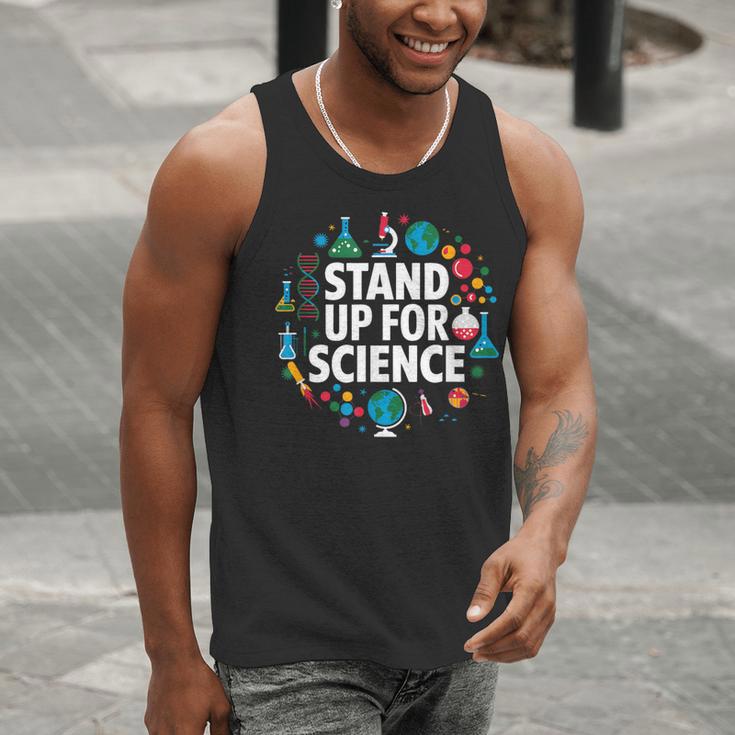 Stand Up For Science STEM Advocacy Pro Scientific Teacher Men Tank Top, Science Teacher Tank Tops, funny gift