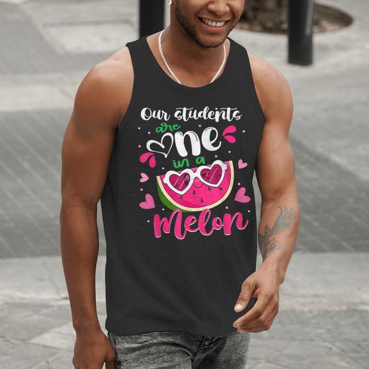Our Students Are One In A Melon Teacher Watermelon Summer Men Tank Top, funny gift
