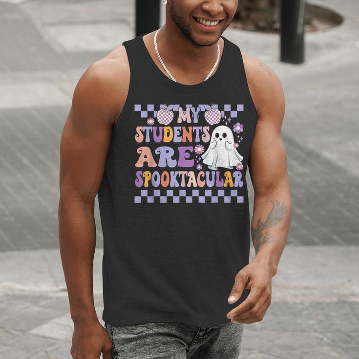 My Students Are Spooktacular Teacher Halloween Vibes Men Tank Top, funny gift
