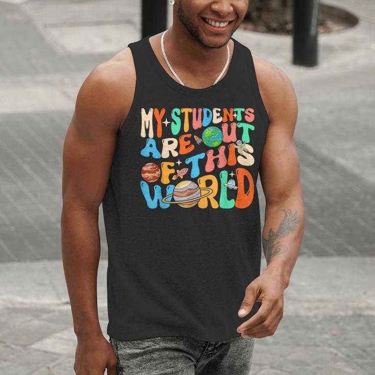 My Students Are Out Of This World Space Groovy Teacher Men Tank Top, Groovy Teacher Tank Tops, funny gift My Students Are Out Of This World Space Groovy Teacher Men Tank Top, Groovy Teacher Tank Tops, funny gift