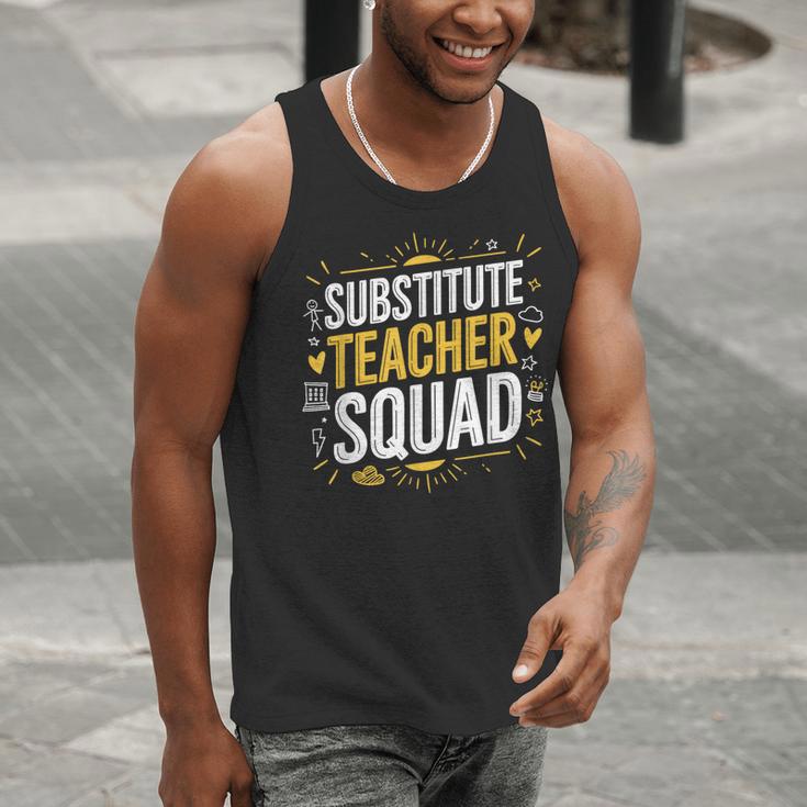 Substitute Teacher Squad Sub Teacher Substitute Teaching Men Tank Top, funny gift