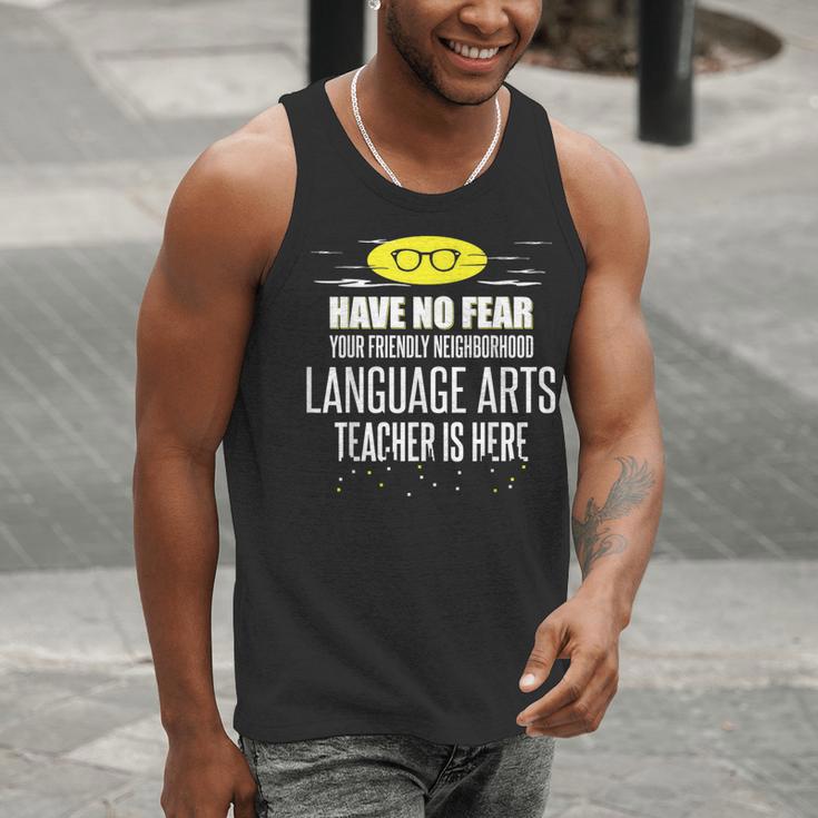 Super Language Arts Teacher Have No Fear T-Shirt Men Tank Top, Super Teacher Tank Tops, funny gift