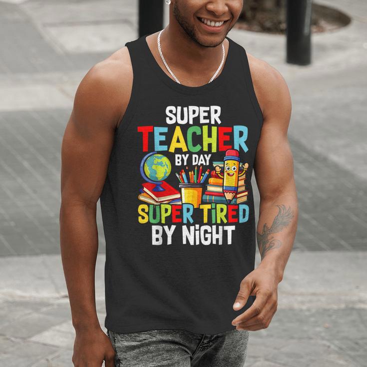Super Teacher By Day Super Tired By Night Men Tank Top, Super Teacher Tank Tops, funny gift Super Teacher By Day Super Tired By Night Men Tank Top, Super Teacher Tank Tops, funny gift