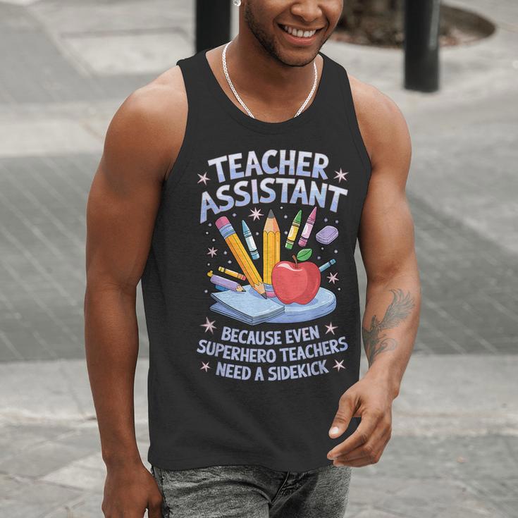 Superhero Sidekick Teaching Teach School Teacher Assistant Men Tank Top, funny gift Superhero Sidekick Teaching Teach School Teacher Assistant Men Tank Top, funny gift