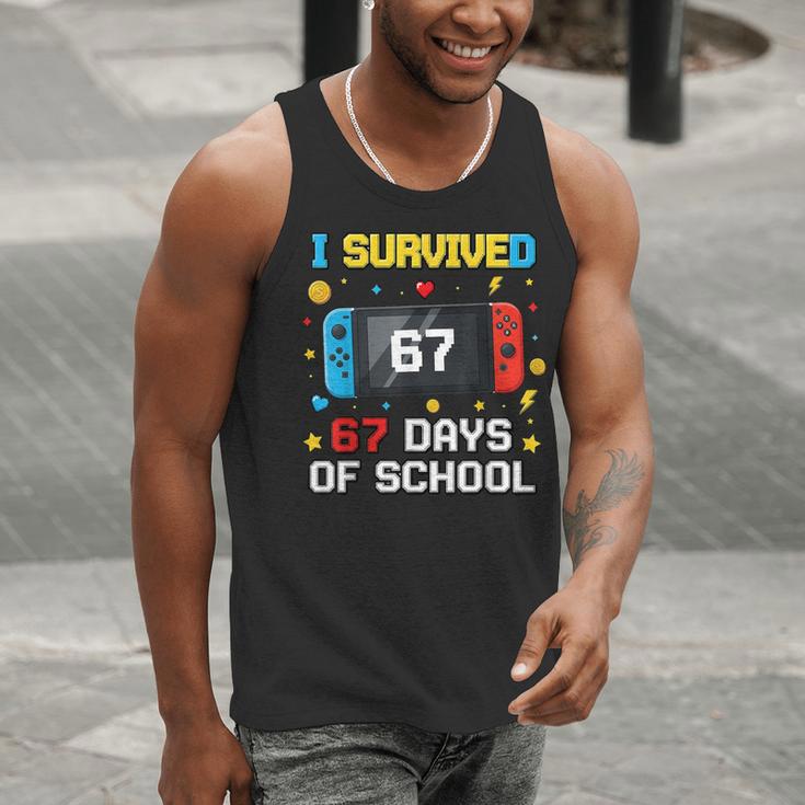 I Survived 67 Days Of School 67 Teacher Squad Matching Men Tank Top, funny gift I Survived 67 Days Of School 67 Teacher Squad Matching Men Tank Top, funny gift