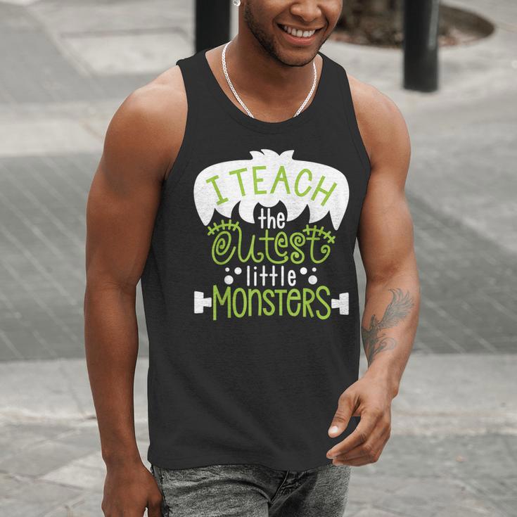 I Teach The Cutest Little Monsters Halloween Teacher Spooky Men Tank Top, funny gift I Teach The Cutest Little Monsters Halloween Teacher Spooky Men Tank Top, funny gift