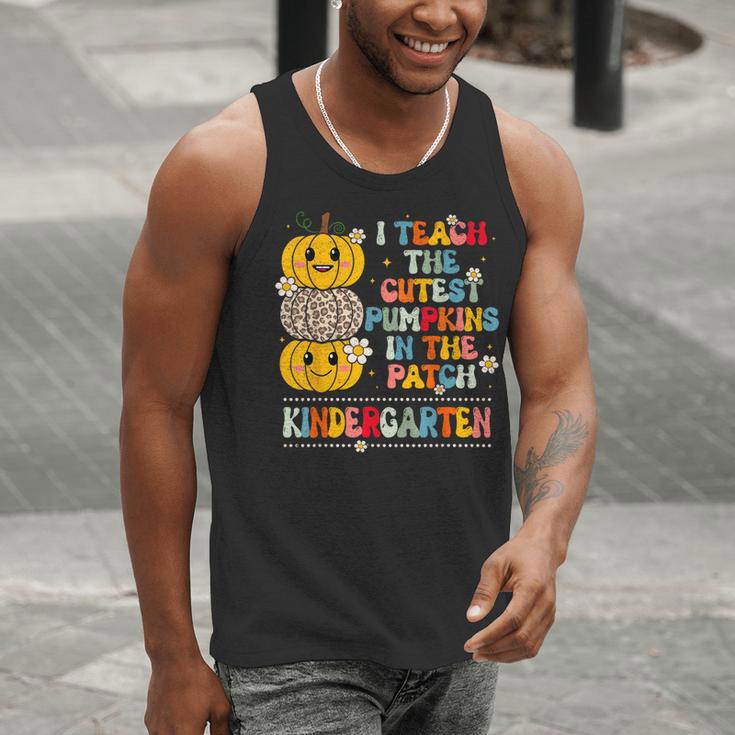 I Teach The Cutest Pumpkins Kindergarten Teacher Halloween Men Tank Top, funny gift I Teach The Cutest Pumpkins Kindergarten Teacher Halloween Men Tank Top, funny gift