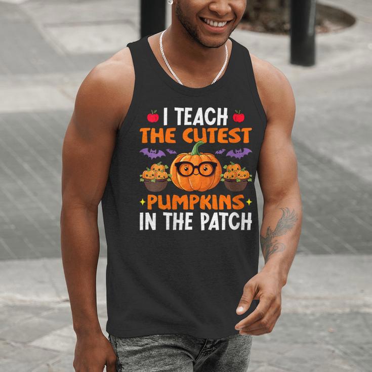 I Teach The Cutest Pumpkins In The Patch Halloween Teacher Men Tank Top, funny gift I Teach The Cutest Pumpkins In The Patch Halloween Teacher Men Tank Top, funny gift