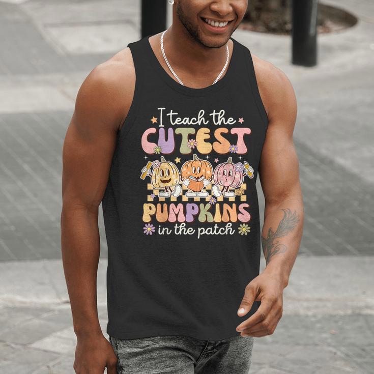 I Teach The Cutest Pumpkins In The Patch Teacher Retro Men Tank Top, funny gift I Teach The Cutest Pumpkins In The Patch Teacher Retro Men Tank Top, funny gift