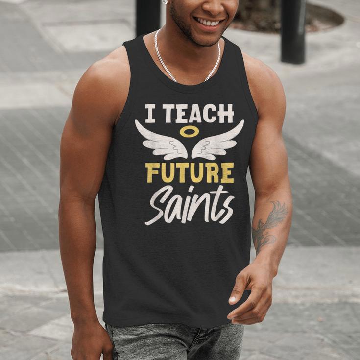 I Teach Future Saints Catholic Educator Teacher Men Tank Top, Future Teacher Tank Tops, funny gift I Teach Future Saints Catholic Educator Teacher Men Tank Top, Future Teacher Tank Tops, funny gift