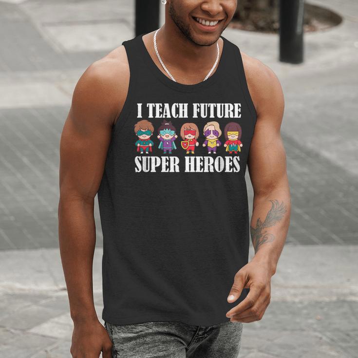 I Teach Future Superheroes Last Day Back To School Teacher Men Tank Top, Future Teacher Tank Tops, funny gift