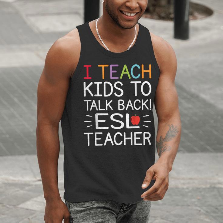 I Teach Kids To Talk Back ESL ESOL Teacher School Team Group Men Tank Top, Esl Teacher Tank Tops, funny gift I Teach Kids To Talk Back ESL ESOL Teacher School Team Group Men Tank Top, Esl Teacher Tank Tops, funny gift