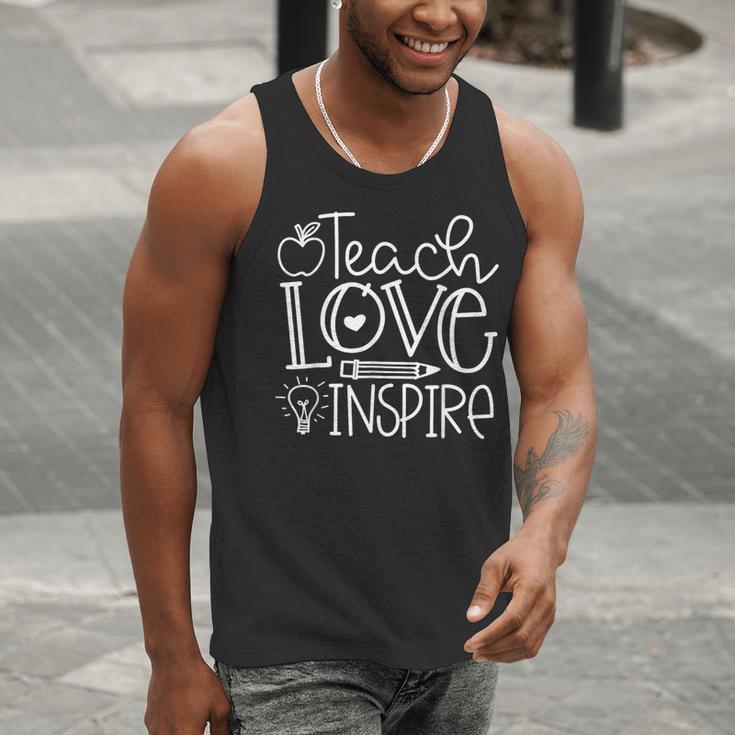 Teach Love Inspire Retro Teacher Kids Back To School Men Tank Top, funny gift Teach Love Inspire Retro Teacher Kids Back To School Men Tank Top, funny gift