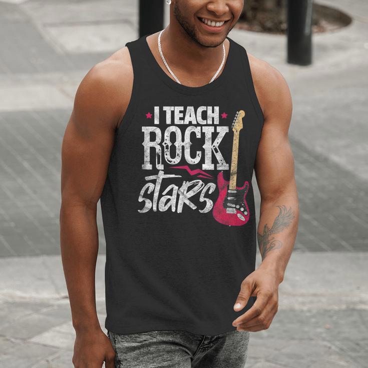 I Teach Rock Stars Music Teacher Guitar Player Men Tank Top, funny gift I Teach Rock Stars Music Teacher Guitar Player Men Tank Top, funny gift