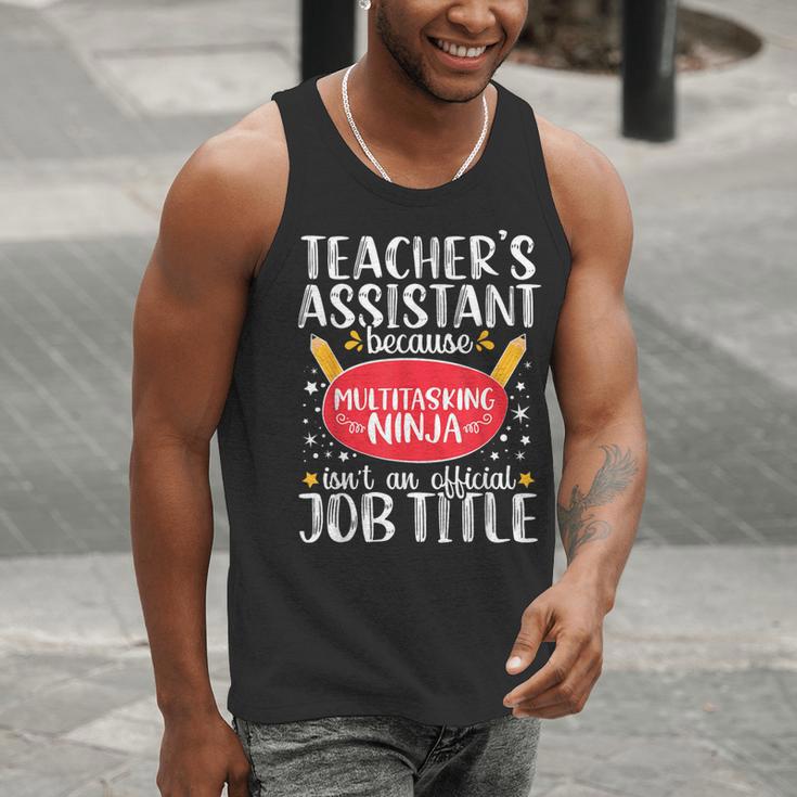 Teacher Assistant Teaching School Ninja Appreciation Men Tank Top, funny gift