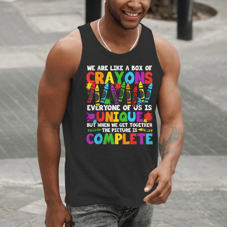 Teacher We Are Like A Box Of Crayons Back To School Men Tank Top, funny gift Teacher We Are Like A Box Of Crayons Back To School Men Tank Top, funny gift