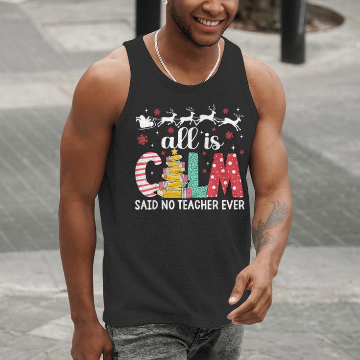 Teacher All Calm Said No Teacher Christmas Pencil Tree Men Tank Top, funny gift Teacher All Calm Said No Teacher Christmas Pencil Tree Men Tank Top, funny gift