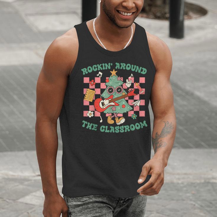 Teacher Christmas Rockin' Around The Classroom Men Women Kids Men Tank Top, funny gift