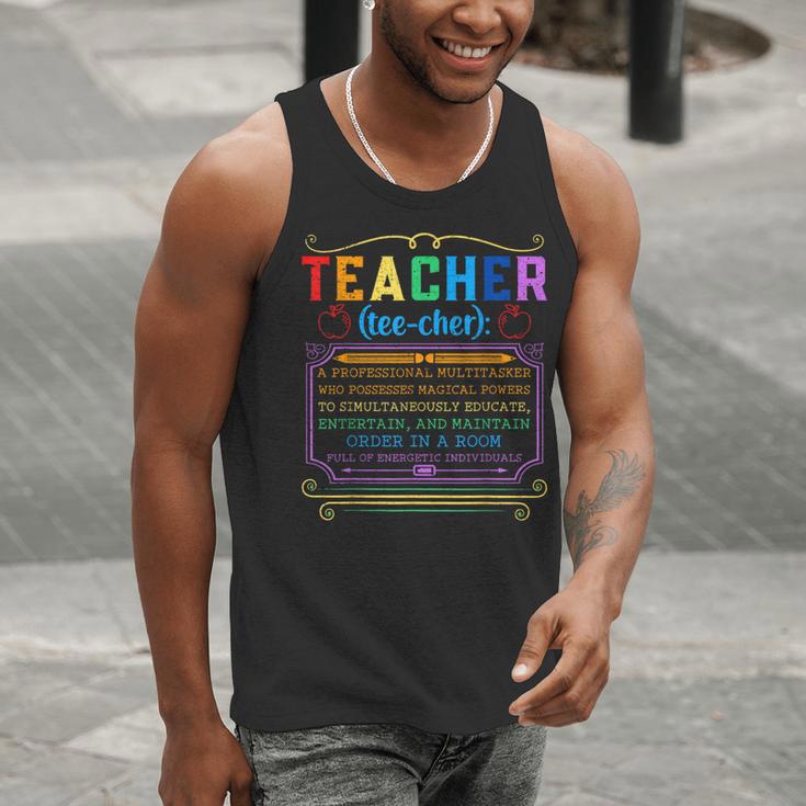 Teacher Definition Teaching School Teacher Men Tank Top, funny gift Teacher Definition Teaching School Teacher Men Tank Top, funny gift