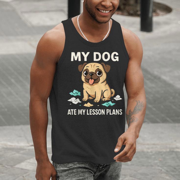 Teacher My Dog Ate My Lesson Plans School Staff Men Tank Top, funny gift Teacher My Dog Ate My Lesson Plans School Staff Men Tank Top, funny gift