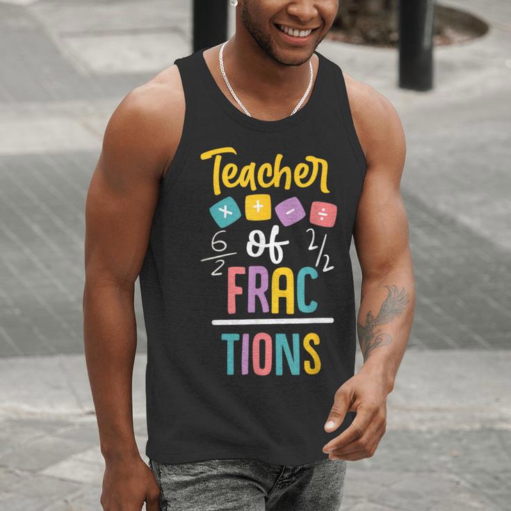 Teacher Of Fractions For Math Teacher Men Tank Top, funny gift